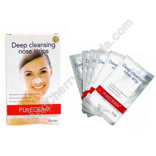 red cherry lashes PUREDERM Nose Pore Strips 6/box