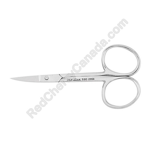 red cherry lashes Silkline Curved Scissors 3-1/2"
