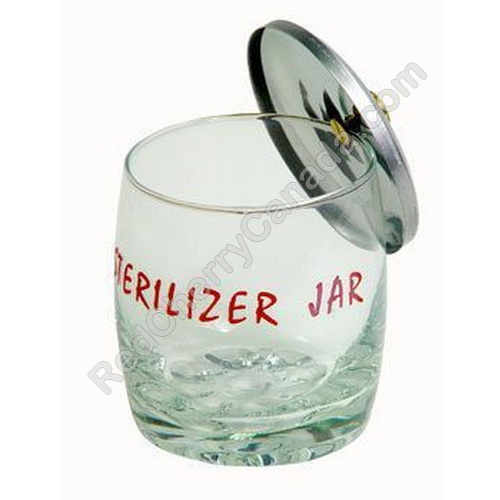 red cherry lashes Sterilizer Jar with Metal Lid