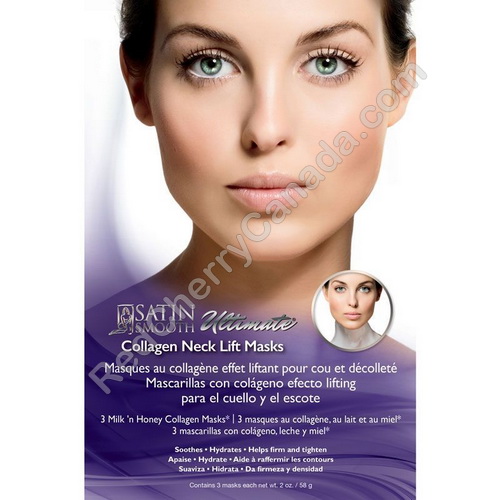 red cherry lashes Satin Smooth Collagen Neck Mask 3/Box