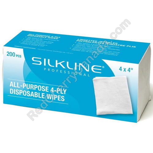red cherry lashes Silkline Disposable Wipes Large 200/Pack