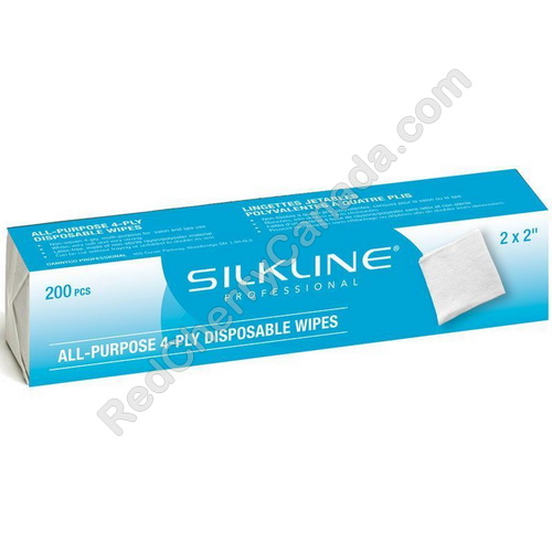 red cherry lashes Silkline Disposable Wipes Small 200/Pack
