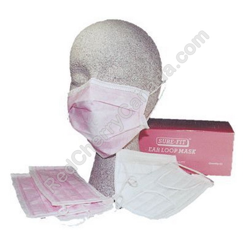 red cherry lashes Sure Fit Earloop Face Mask PNK 50/Box