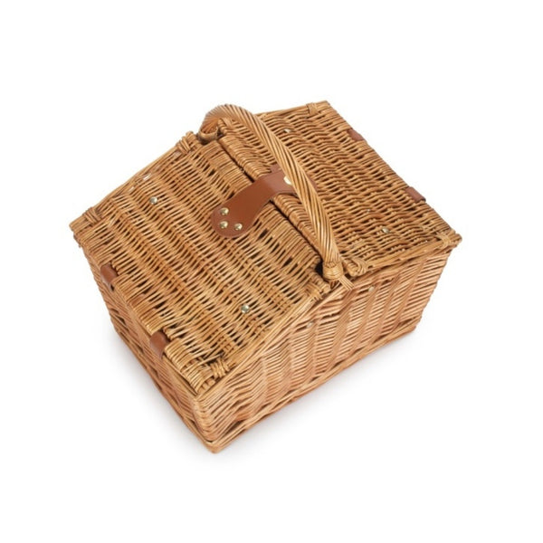 Red Hamper 2 Person Ravenstor Slope-Sided Fitted Wicker Picnic Basket