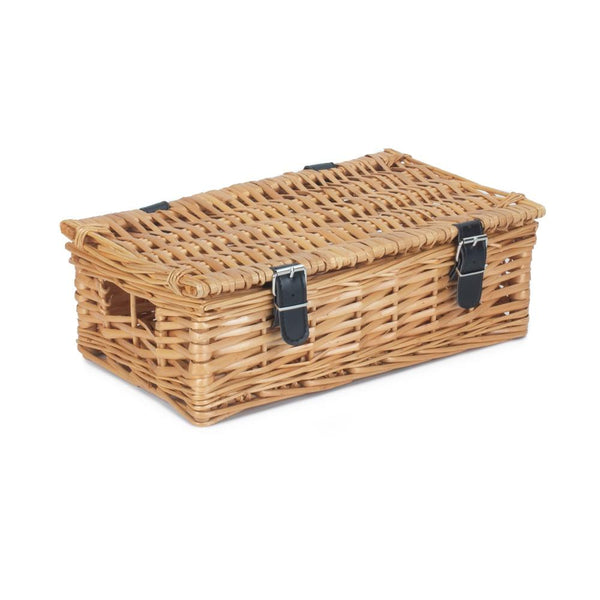 Red Hamper 34cm Split Willow Wicker Packaging Basket