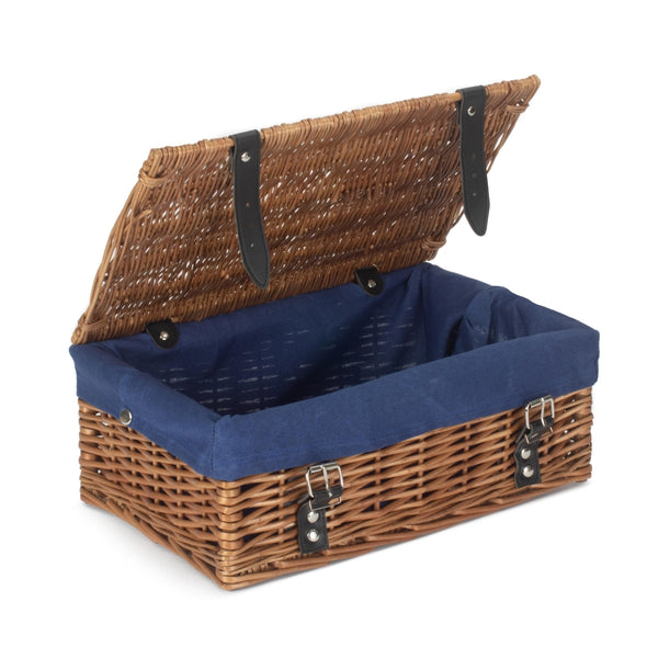 red hamper 35cm Double Steamed Willow Wicker Picnic Basket