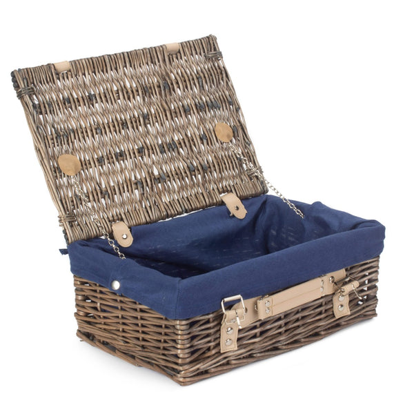 red hamper 36cm Double Steamed Willow Wicker Picnic Basket