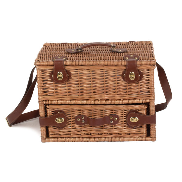 Red Hamper 4 Person Fitted Picnic Basket With Drawers