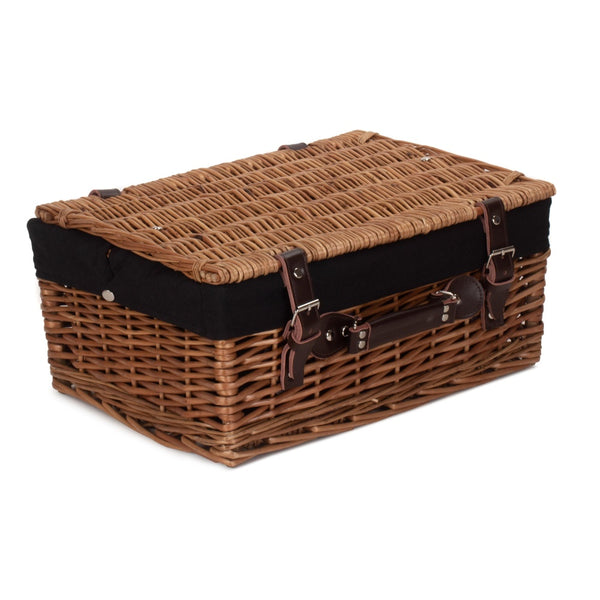 Red Hamper 40cm Double Steamed Wicker Picnic Basket