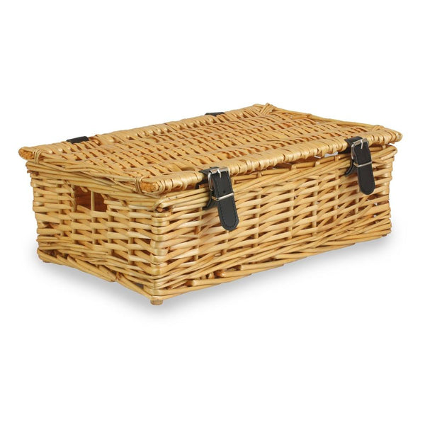 Red Hamper 40cm Split Willow Wicker Rectangular Gift Basket
