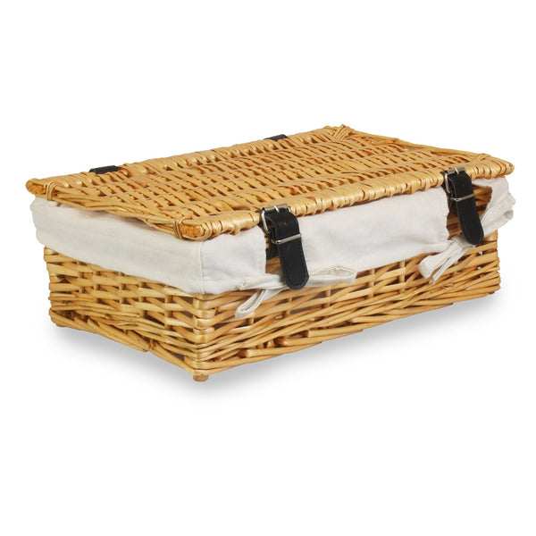 Red Hamper 40cm Split Willow Wicker Rectangular Gift Basket
