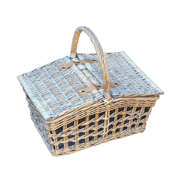 red hamper 42cm Provence Open Weave Empty Picnic Basket