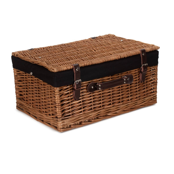 Red Hamper 51cm Double Steamed Willow Wicker Picnic Basket