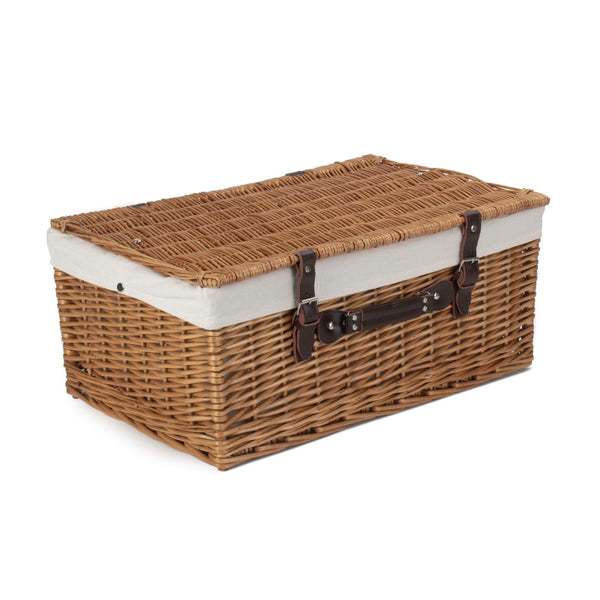 Red Hamper 56cm Double Steamed Wicker Picnic Basket