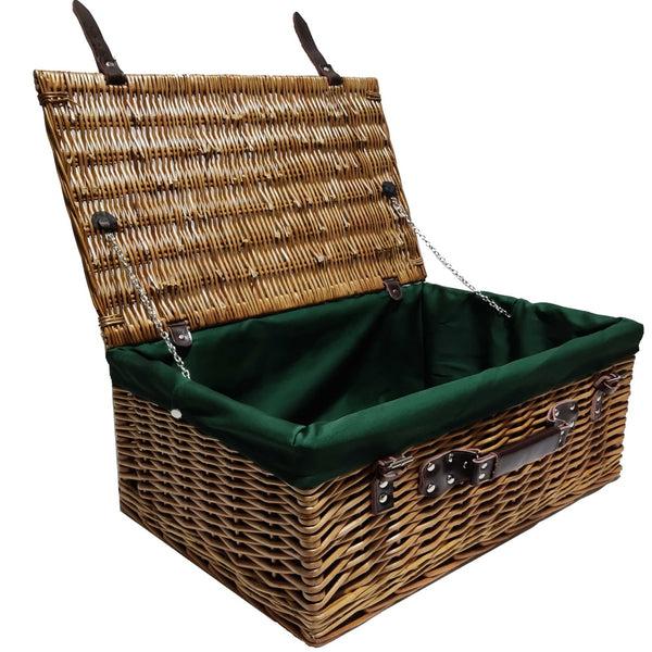 red hamper 56cm Double Steamed Wicker Picnic Basket