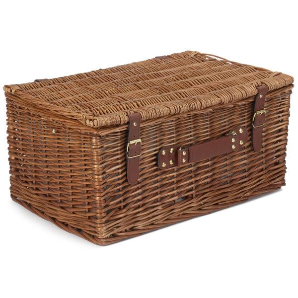 Red Hamper 6 Person Green Tweed Classic Picnic Basket