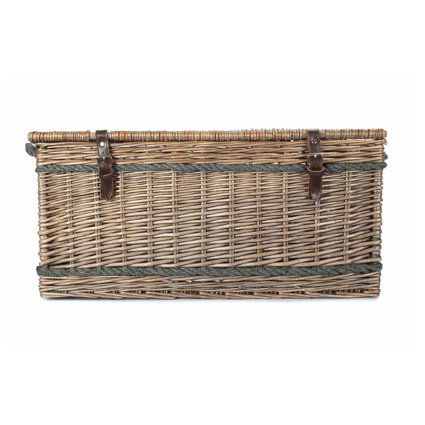 Red Hamper 72cm Antique Wash Rope Handled Picnic Basket