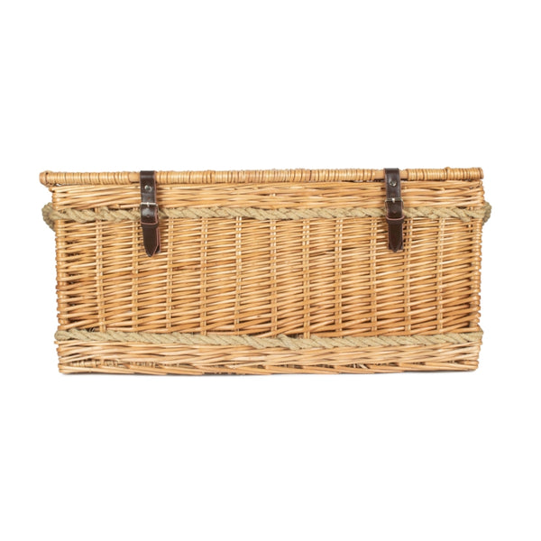 Red Hamper 72cm Rope Handled Trunk Wicker Picnic Basket