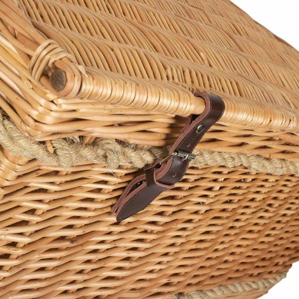 Red Hamper 72cm Rope Handled Trunk Wicker Picnic Basket