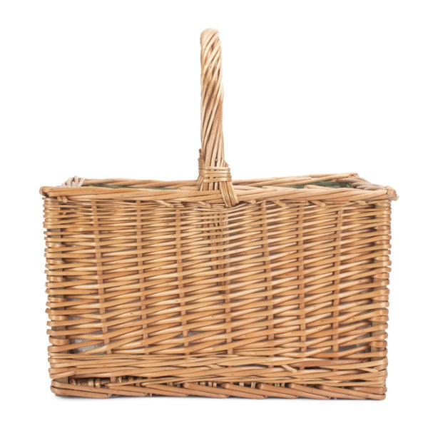 Red Hamper Antique Wash Wicker Butchers Cool Basket