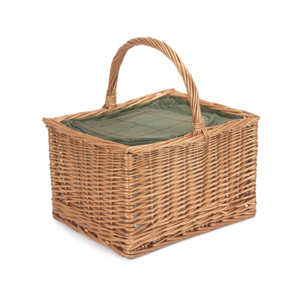 red hamper Antique Wash Wicker Butchers Cool Basket