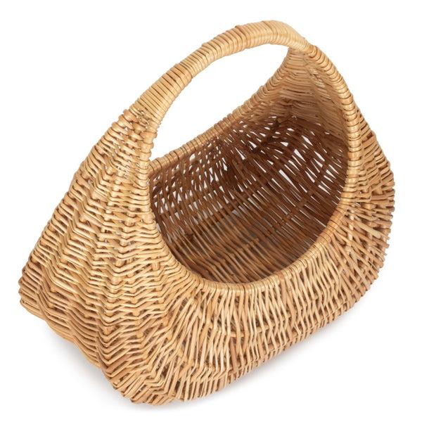 Red Hamper Buff Willow Gondola Wicker Shopping Basket