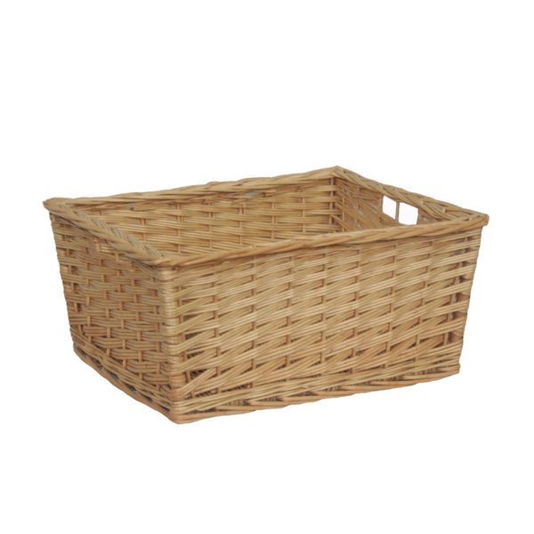 Red Hamper Buff Willow Kitchen Wicker Storage Basket