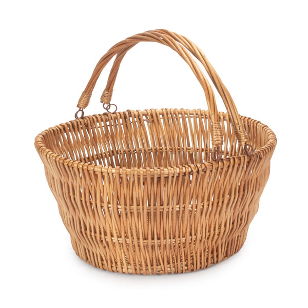 red hamper Chatsworth Market Double Steamed Wicker Shopping Basket