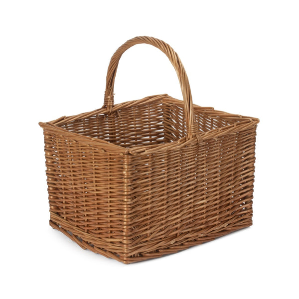 Red Hamper Deluxe Butchers Rectangular Shopping Basket