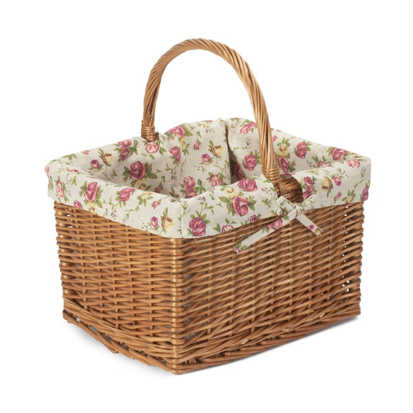 red hamper Deluxe Butchers Rectangular Shopping Basket