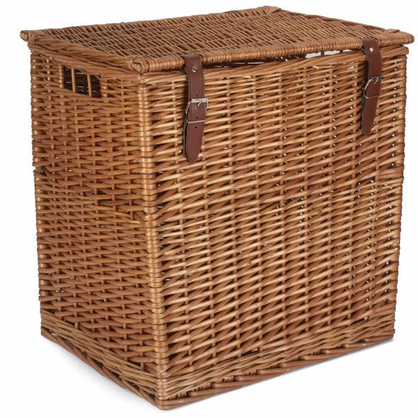 Red Hamper Double Steamed Vintner Storage Wicker Basket