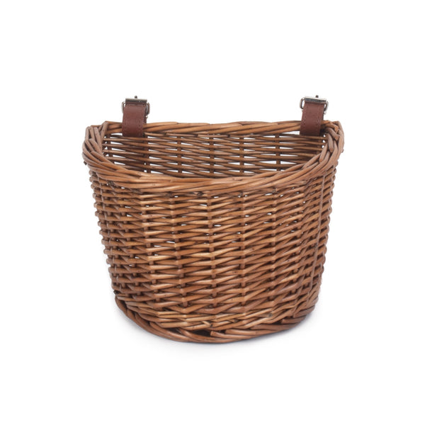 Red Hamper Front Fixing Child Bicycle Wicker Basket