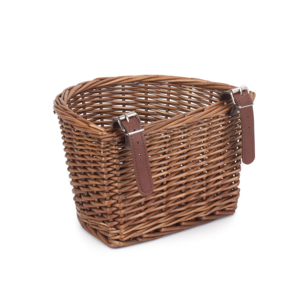 Red Hamper Front Fixing Child Bicycle Wicker Basket