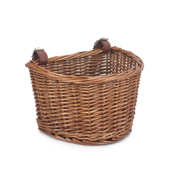 red hamper Front Fixing Child Bicycle Wicker Basket