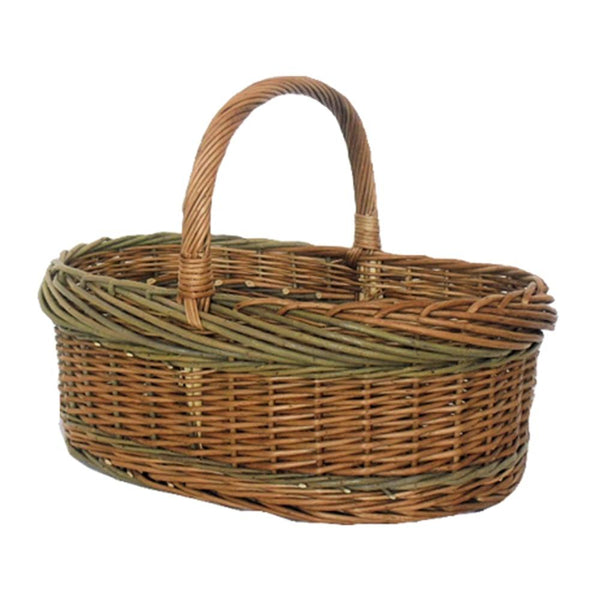 red hamper Green Willow Norfolk Wicker Shopping Basket