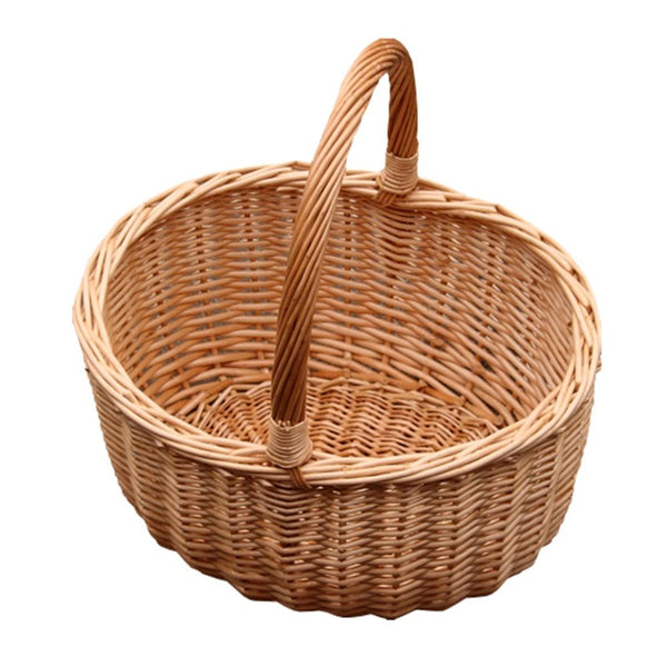 red hamper Jumbo Buff Hollander Wicker Shopping Basket