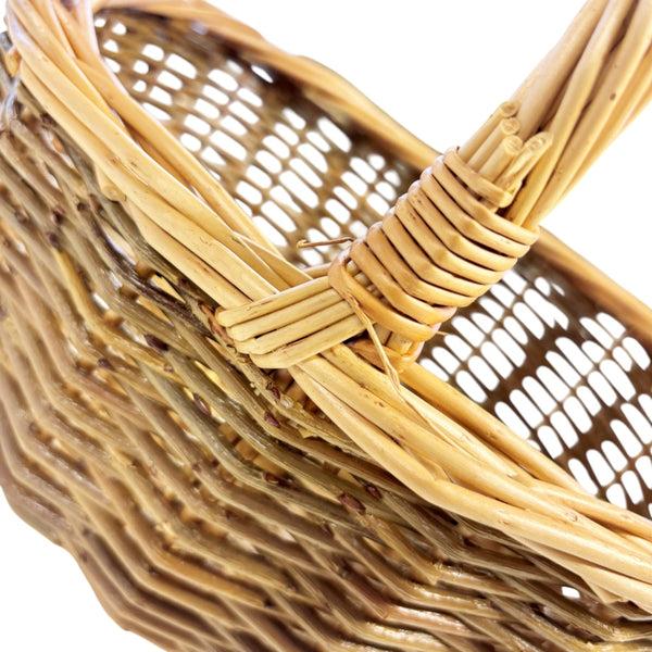 Red Hamper Large Green Willow Hollander Wicker Shopping Basket