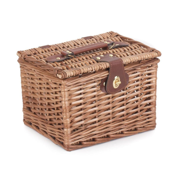 red hamper Light Steamed Small Chest Wicker Picnic Basket Hamper