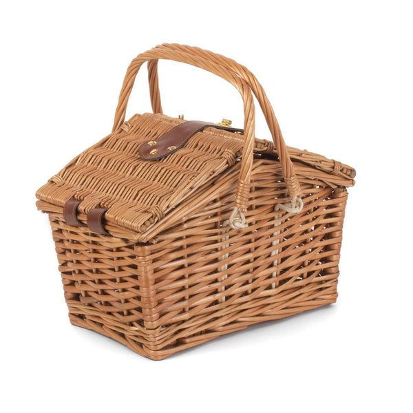 red hamper Light Steamed Swing Handle Hamper Picnic Basket