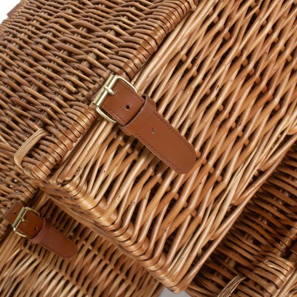 Red Hamper Light Steamed Windsor Wicker Picnic Basket