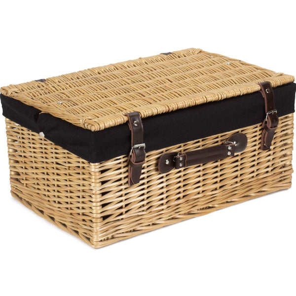 Red Hamper 51cm Buff Willow Wicker Picnic Basket