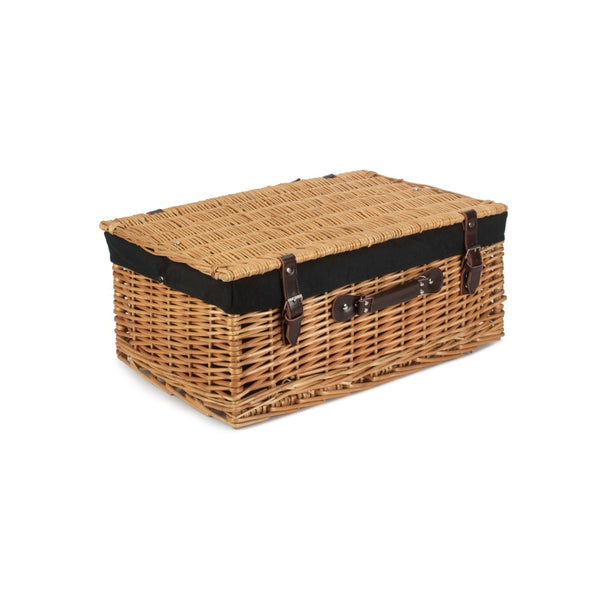 Red Hamper 55cm Buff Willow Wicker Picnic Basket