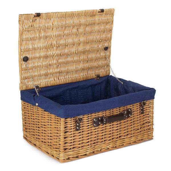 Red Hamper 62cm Buff Willow Wicker Picnic Basket