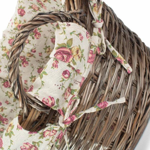 Red Hamper Antique Wash Finish Willow Wash Basket