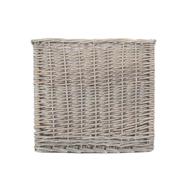 Red Hamper Antique Wash Wicker Storage Basket