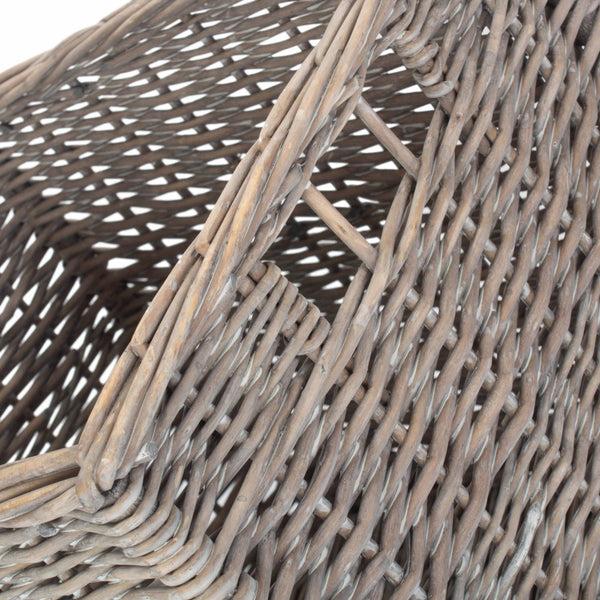 Red Hamper Antique Wash Wicker Storage Basket