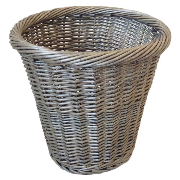 red hamper Antique Wash Willow Waste Paper Bin