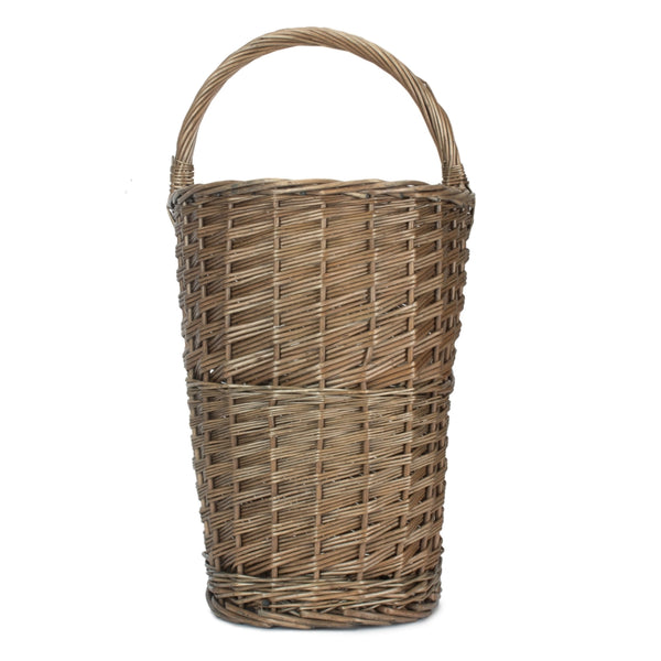 Red Hamper Antique Wash Willow Wicker Stair Basket