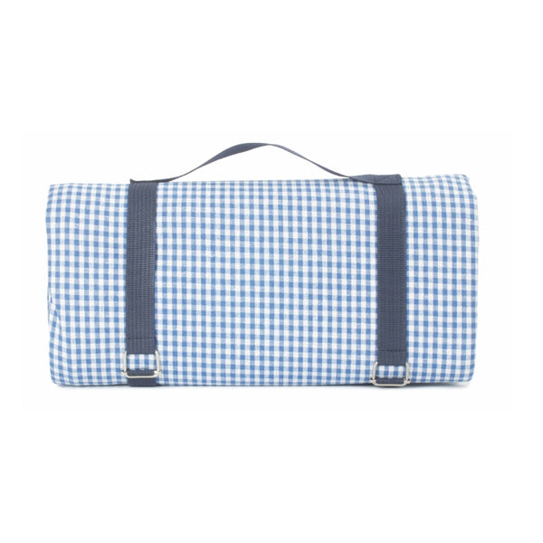 Red Hamper Blue And White Gingham Picnic Blanket