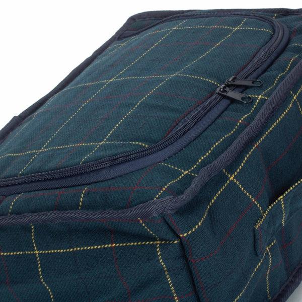 Red Hamper Blue Tweed Insulated Cooler Picnic Bag